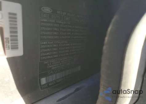 2015 Land Rover Range Rover Supercharged из США, поврежденный, VIN SALGS2TF4FA213310